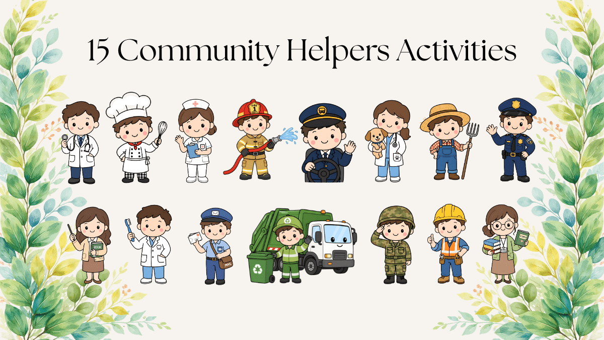 15 Easy Community Helpers Activities for Preschool & Kindergarten