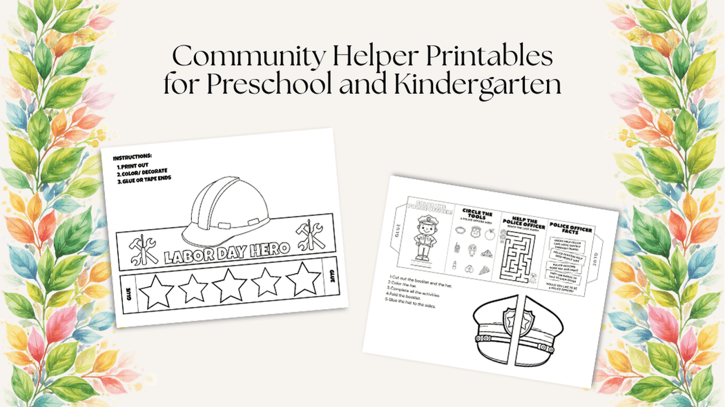 Community Helper Printables for Preschool and Kindergarten (Print and Go!)