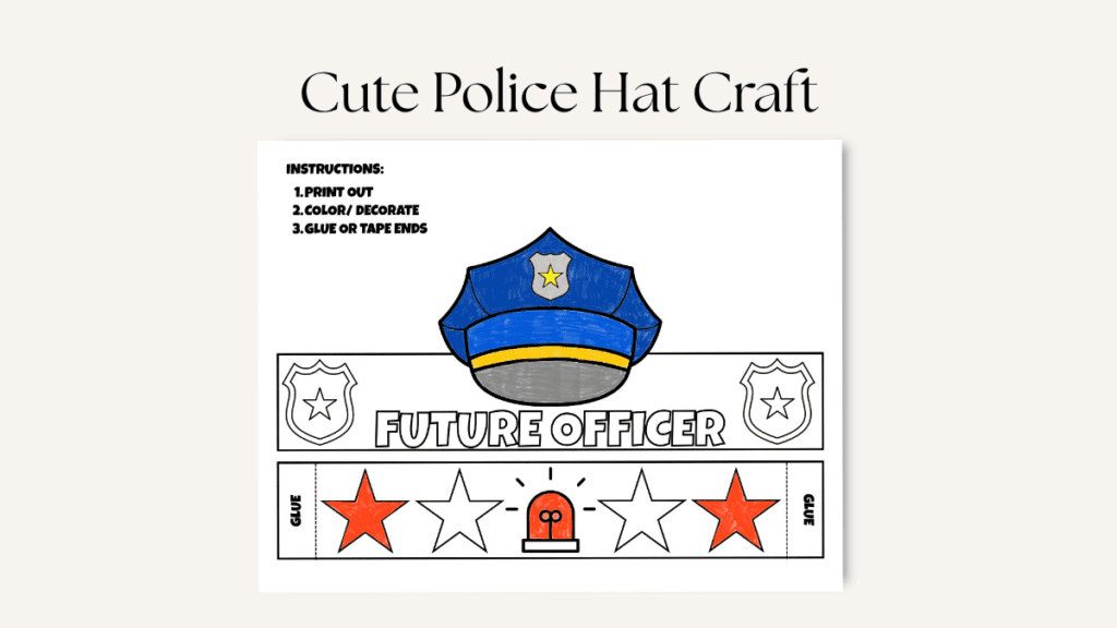 Police Hat Craft