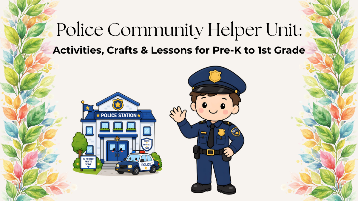 Police Officer Craft & Fun Learning Activities for Kids