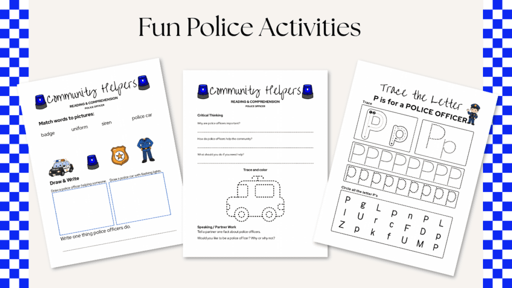 Fun Police Activities for Kids