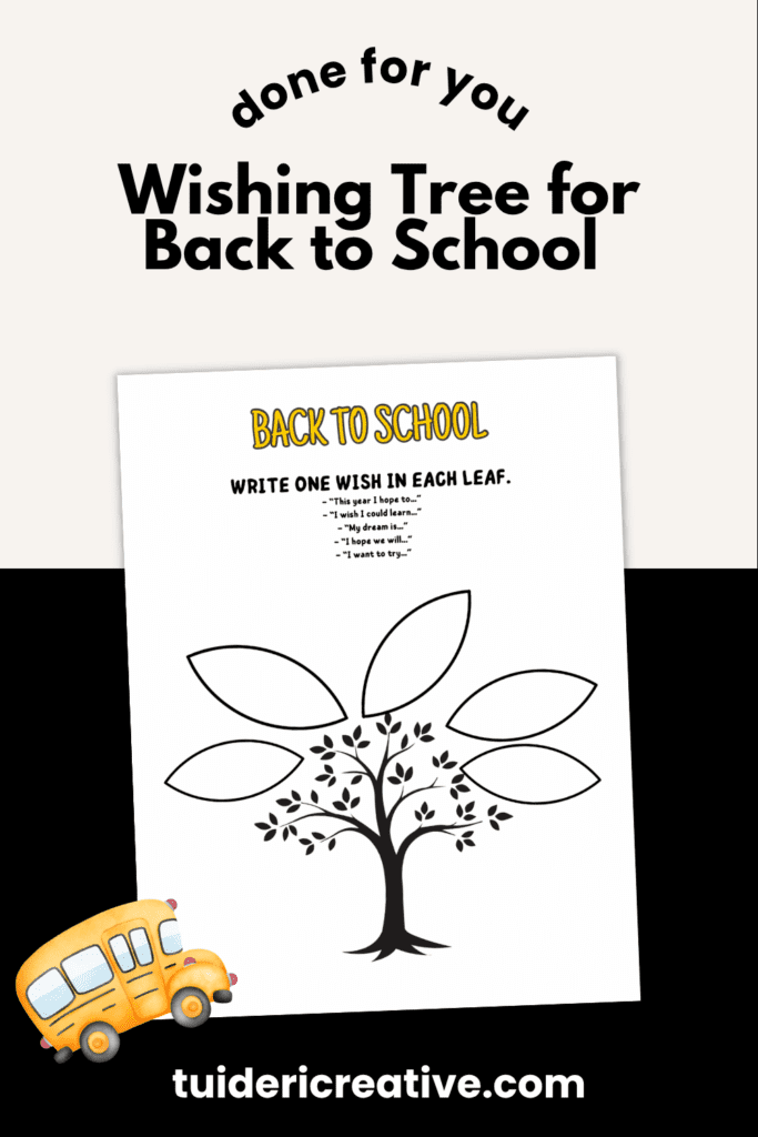 printable wishing tree for back to school
