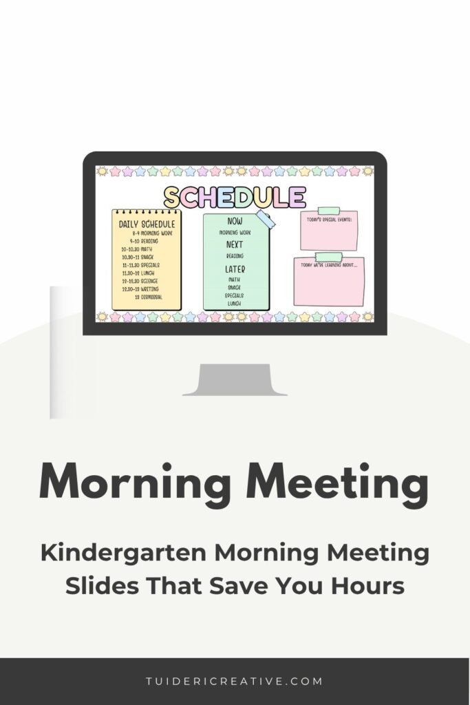 Morning meeting kindergarten slides
