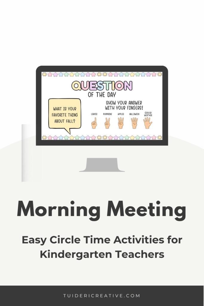 Morning meeting kindergarten slides