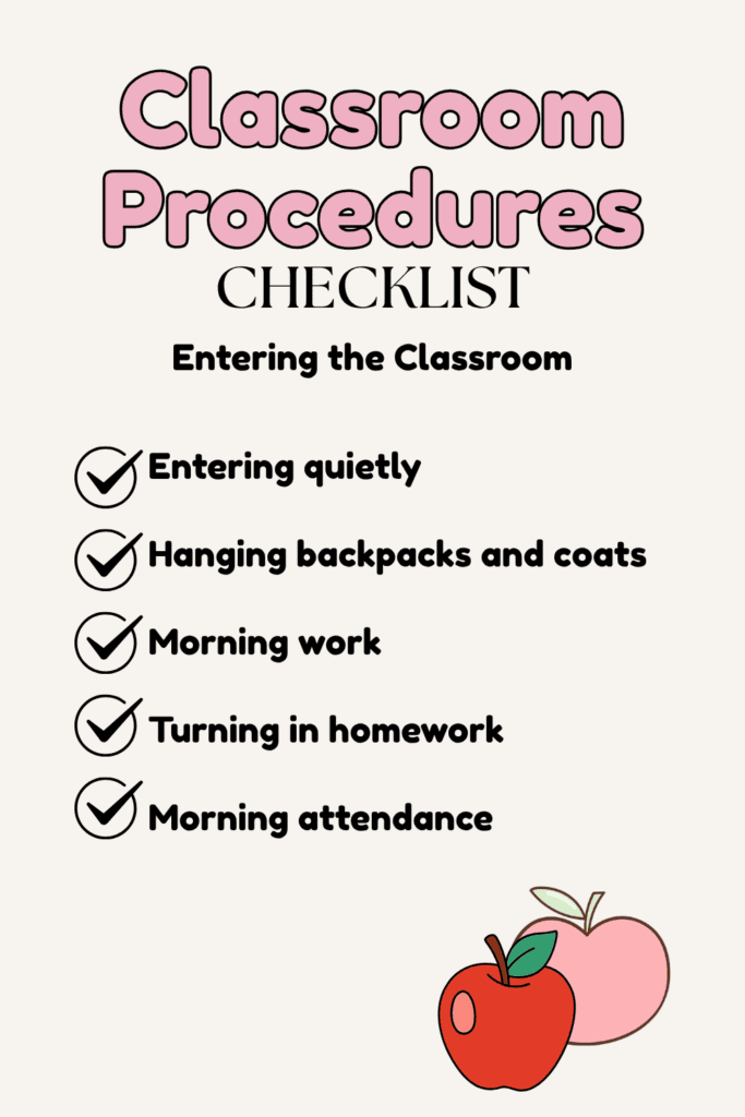 classroom procedures