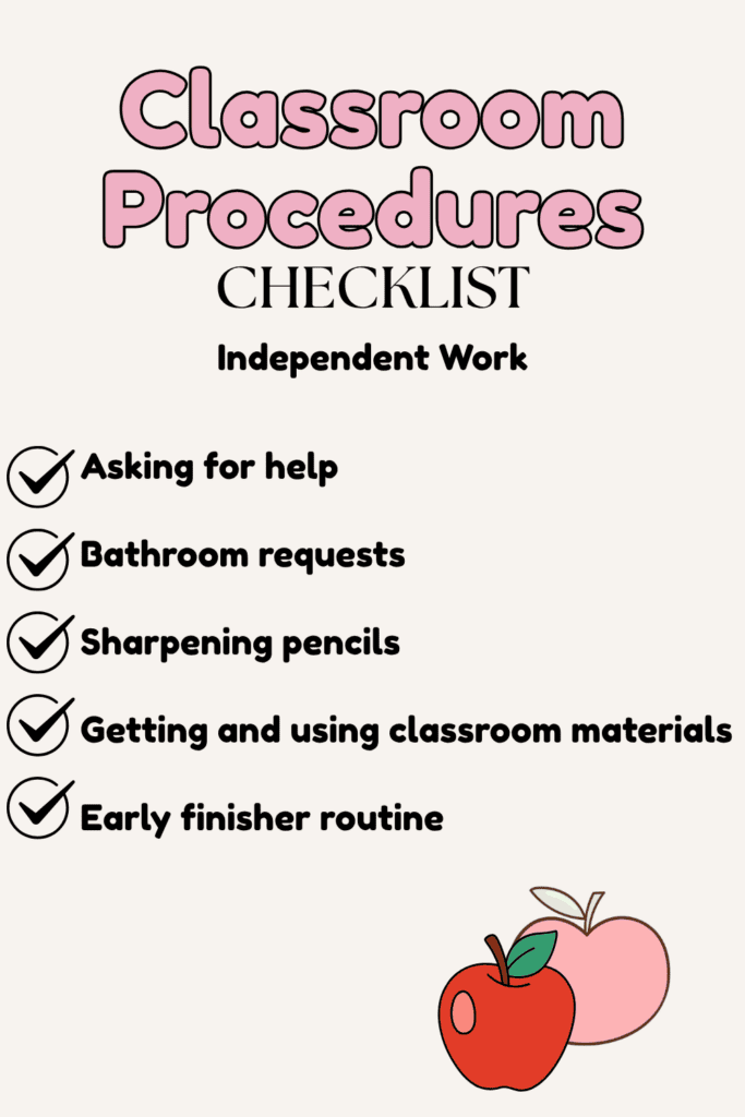 classroom procedures