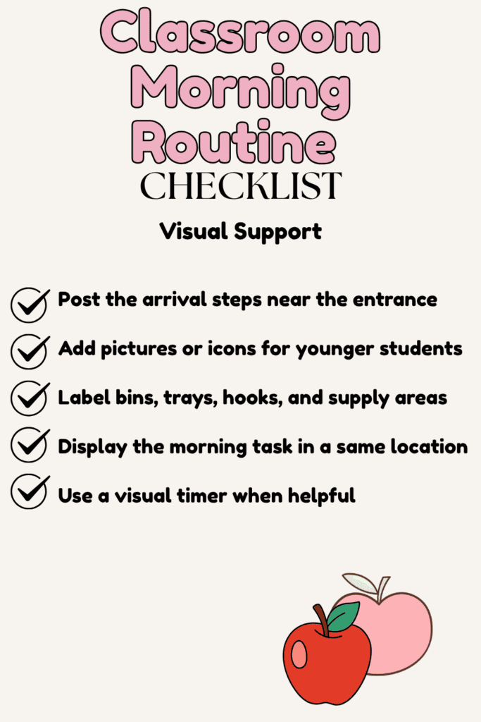 classroom morning routine