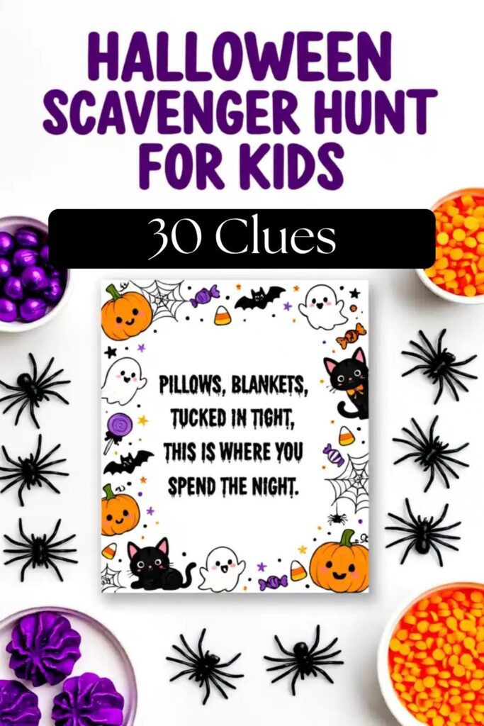 halloween scavenger hunt clues for kids