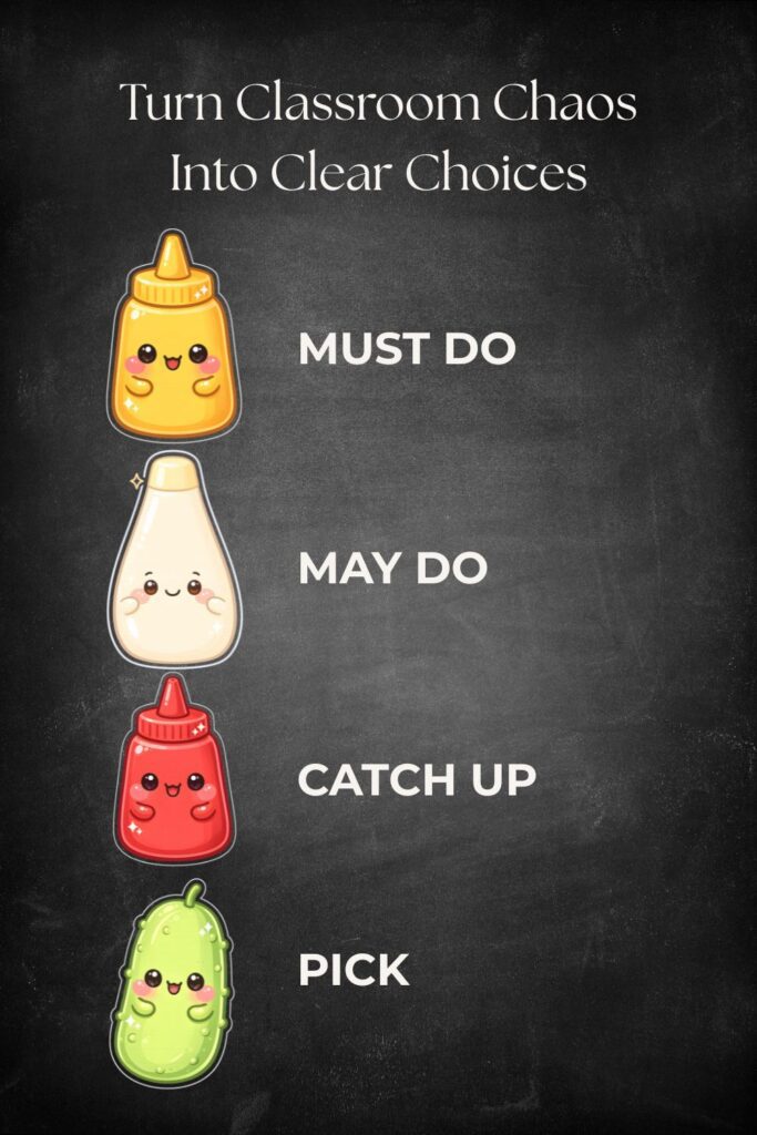 ketchup mustard pickles mayo classroom