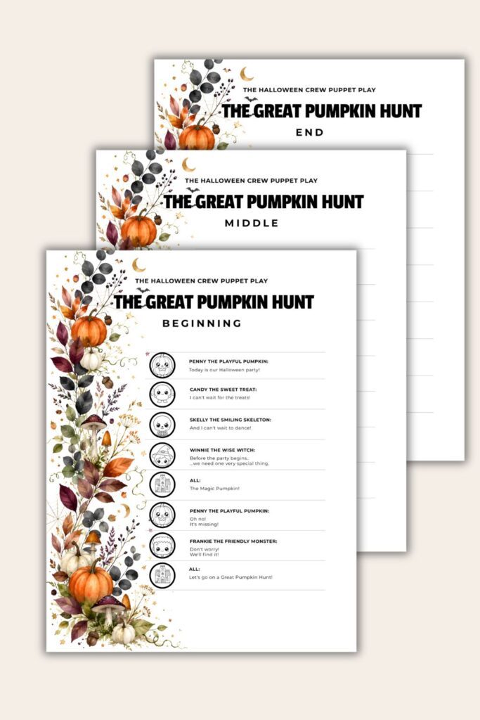 halloween finger puppets