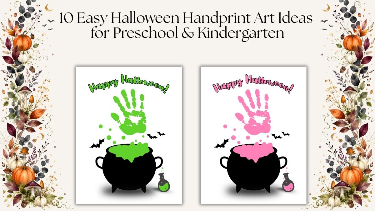 10 Easy Halloween Handprint Art Ideas for Preschool & Kindergarten