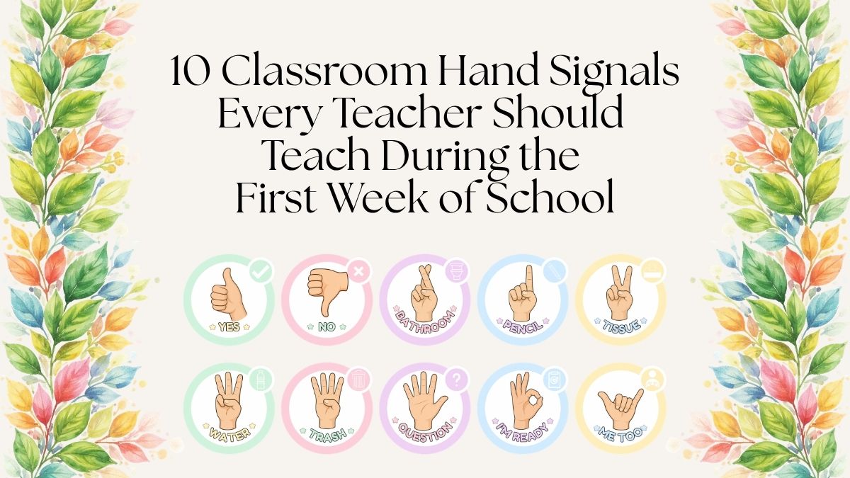 Classroom Hand Signals