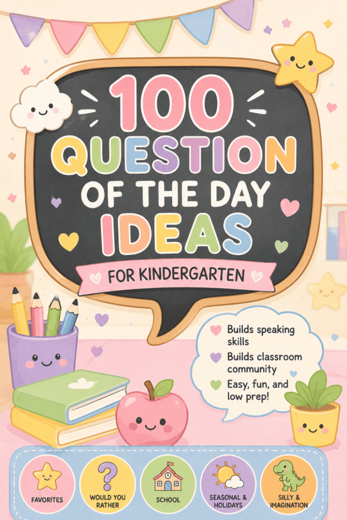 question of the day kindergarten