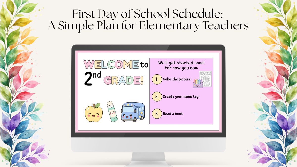 first day of school schedule