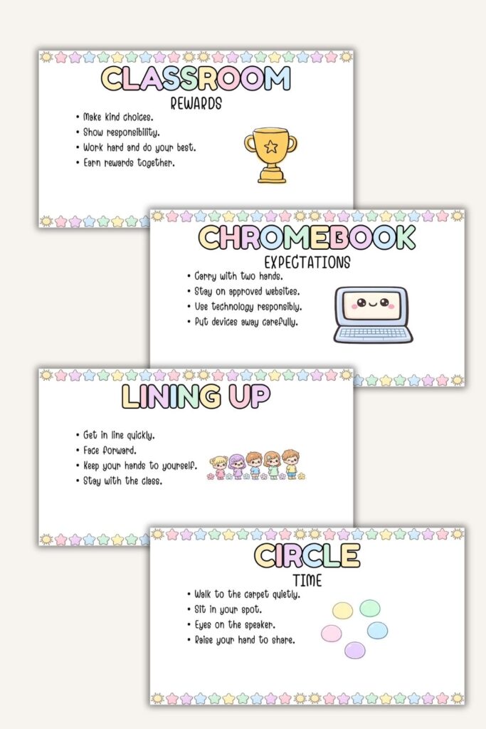 classroom expectations slides