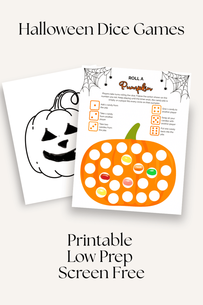 halloween dice game