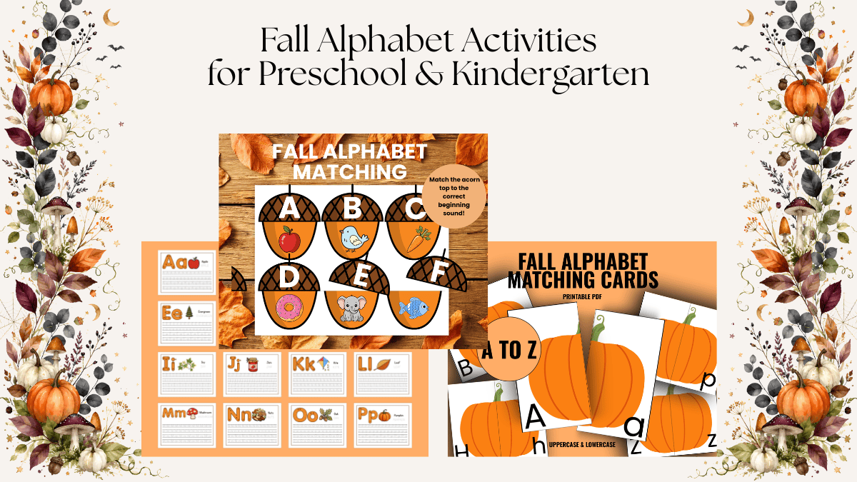fall alphabet activites
