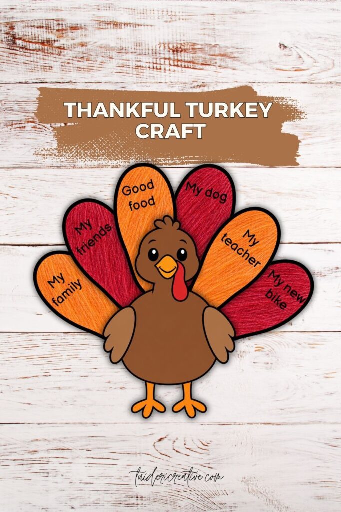 thanksgiving gratitude activities, thankful turkey