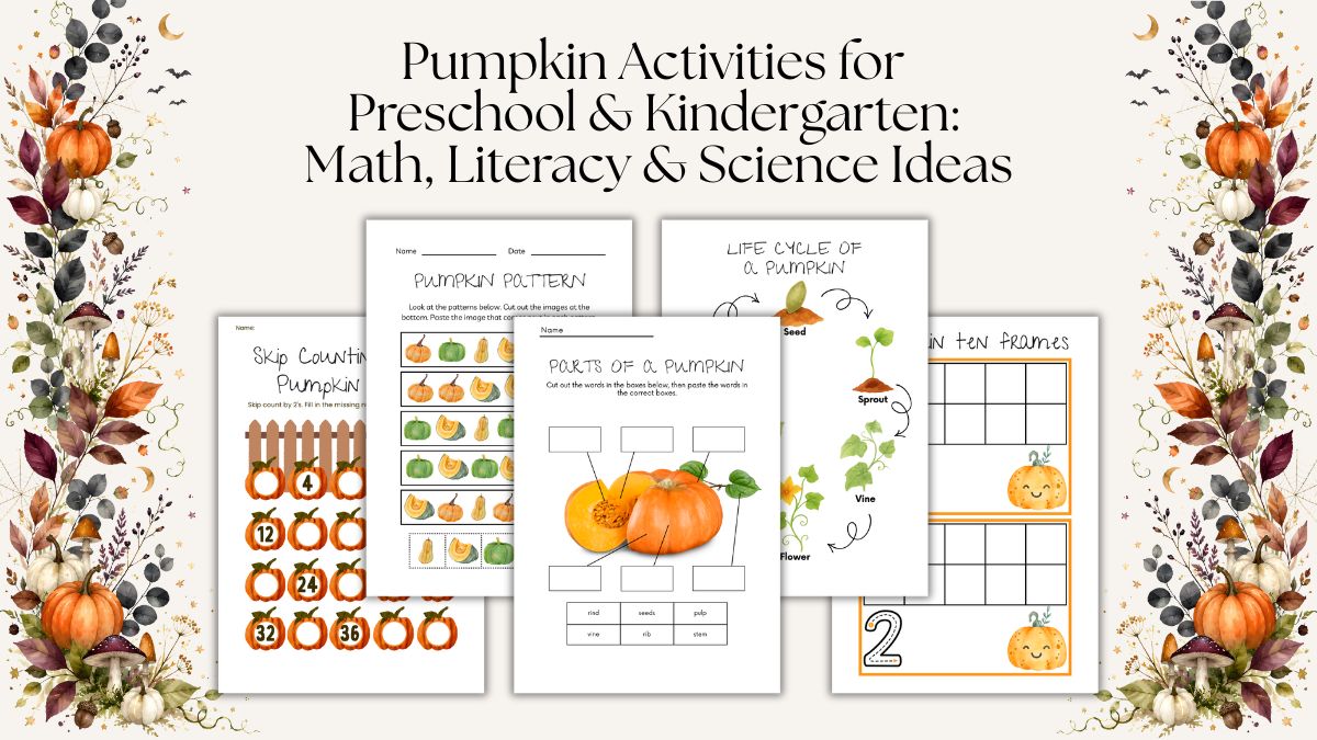 Pumpkin Activities for Preschool