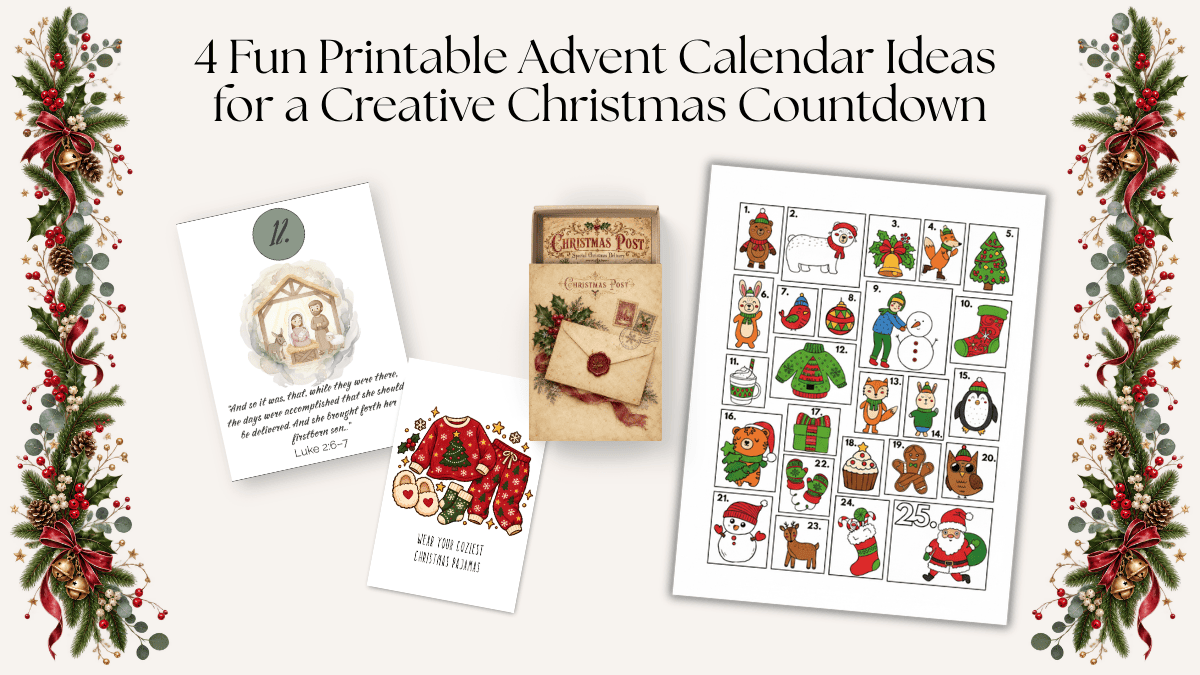 4 Fun Printable Advent Calendar Ideas for a Creative Christmas Countdown