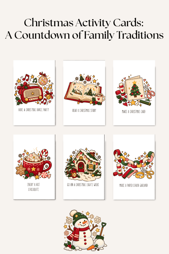 printable Christmas advent calendar