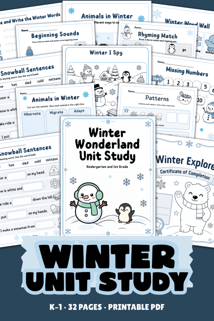 Simple materials for indoor winter activities for kindergarten